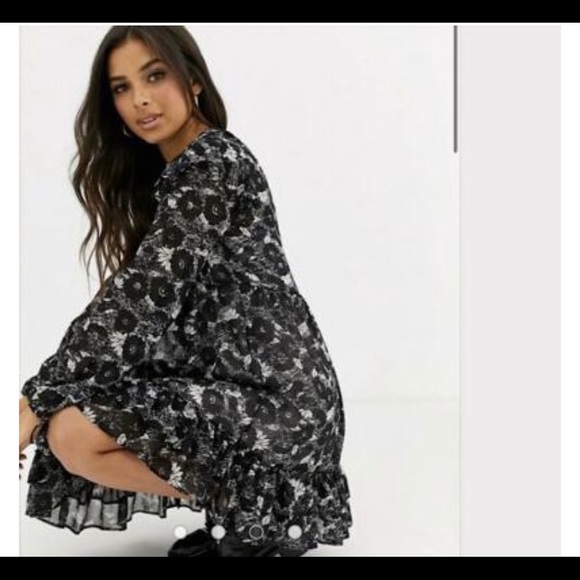 Free People NWT These Dreams Mini Sheer Dress - Picture 5 of 6